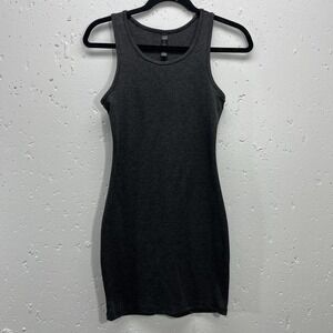 Sociology Womens Small Dress Gray Bodycon Sleeveless‎ Racerback